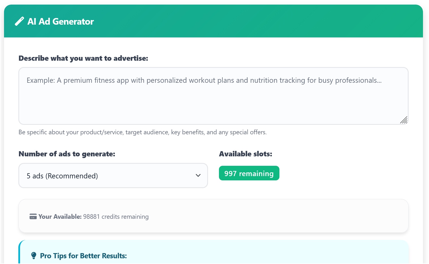 13 AI Ads Generator