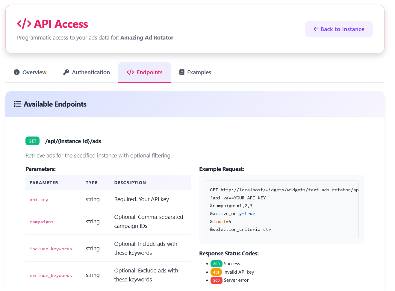 31 API Endpoints
